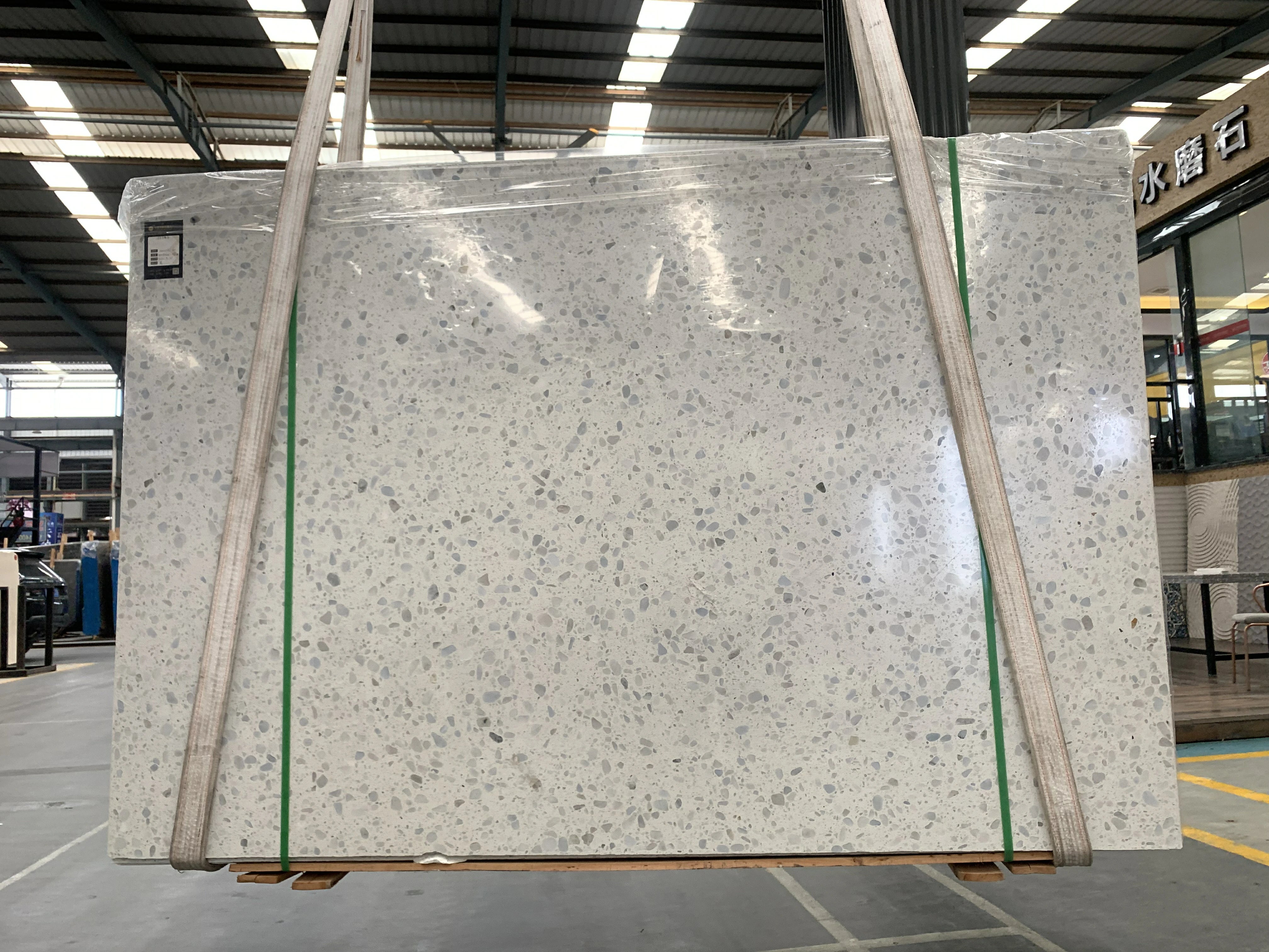 Terrazzo inorganico bianco limone