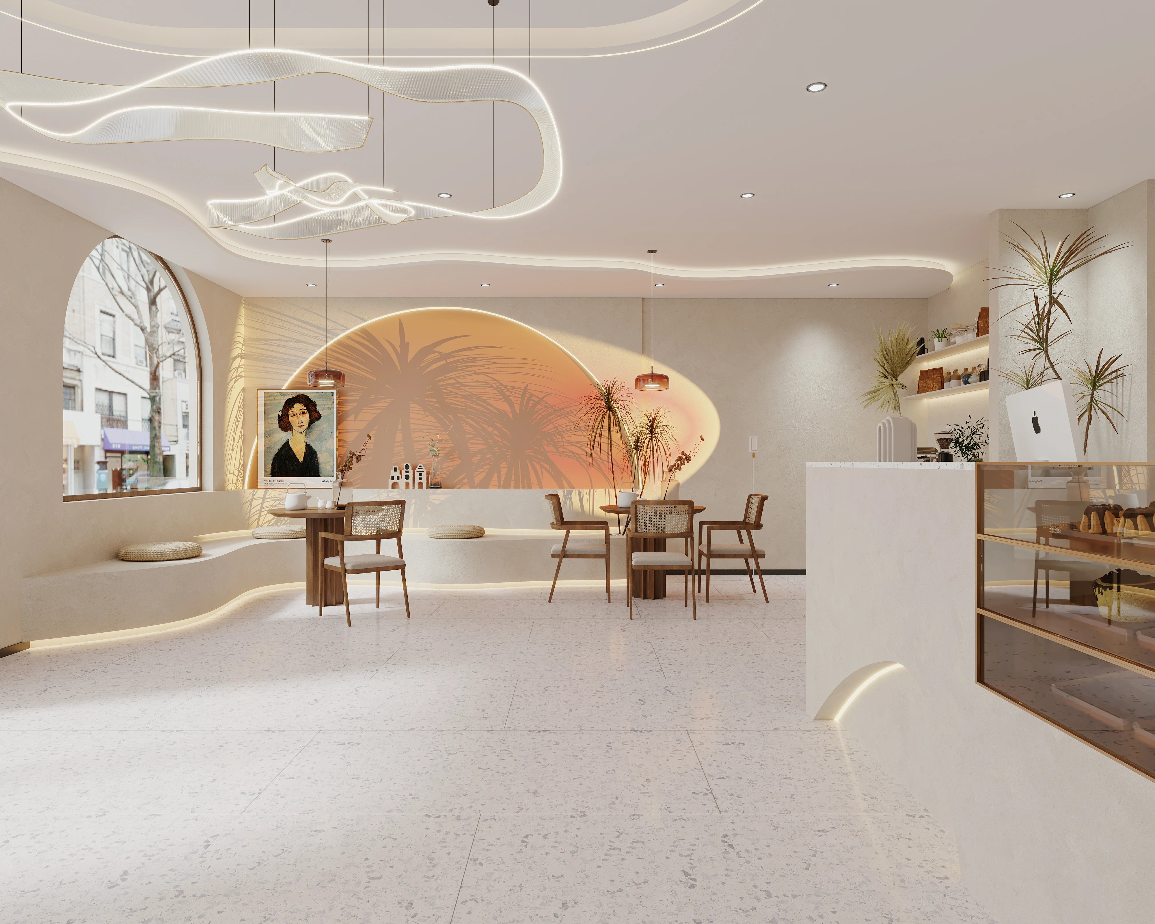 Terrazzo inorganico bianco Kunlun